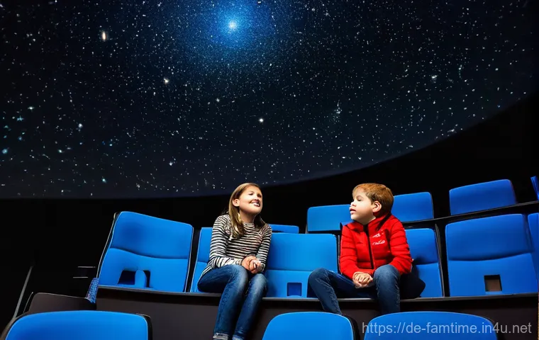 아이와 함께하는 천문 관측 - **A German family stargazing in a designated "Sternenpark" (Dark Sky Park) like the Rhön Biosphere R...